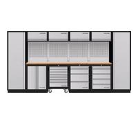 Kraftwerk Tools 3964K-HS745H-K4 Mobilio 6 combi, armadio alto 2x, carrello, faggio