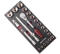 Kraftwerk Tools 4903-03 22pz- Assortimento modulabile di chiavi a bussola 1/2" EVA3