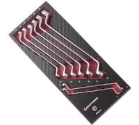 Kraftwerk Tools 4903-08 8pz- Assortimento modulabile di chiavi poligonali doppie EVA