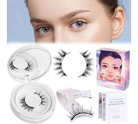 Krafty Magnetic Eyelashes, Krafty Co Magnetic Lashes, Natural Simulation Magnetic Lashes - No Glue or Liner Needed, Reusable Magnetic Eyelashes with Applicator (EM12)