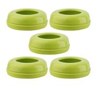 Kragenringe Babyflasche | Schraubringe Flasche | Ersatzringe - 5er Set PP Robust Sicher Einfach Installation | Ersatzkragenringe Brustwarzenschraubenkragen Fütterungsflasche | 6x6x2cm, Täglich Hy