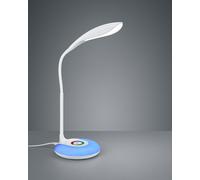 KRAIT LAMPADA DA STUDIO LED 3,5W 300lm, 3000KBIANCA CON BASE LUMINOSA RGB E DIFFUSORE FLESSIBILE CON 4 REGOLAZIONI INTENSITA' TOUCH H. 34CM