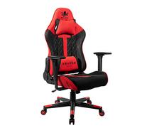 KRAKEN CHAIRS Sedia Gaming in Tessuto Traspirante - Rosse - Ergonomica Sedia da Ufficio Stoffa - Professionale Sedie Bracciolo Regolabile 3D - Poggiatesta Regolabile, Cuscino lombare - Gaming Chair