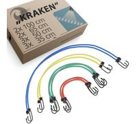 KRAKEN corde elastiche con ganci riflettente set di 10 200% di allungamento cavo