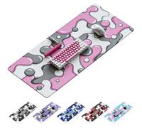 KRAKEN KEYBOARDS DRIP Edition XXL Tappetino per mouse da gioco bianco e nero grigio, tappetino per mouse artigianale professionale, tappetino per scrivania da gaming, 91,4 x 40,6 cm di spessore