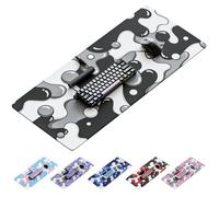 Kraken Keyboards DRIP Edition XXL Tappetino per mouse da gioco in bianco e nero, tappetino per mouse artigianale professionale, tappetino per scrivania da gioco in bianco e nero, 91,4 x 40,6 cm di