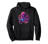 Kraken Mare Oceano Animale Oceano Mare Octopus Marine Mammifero Felpa con Cappuccio