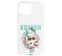 Kraken oceano-mostro subacqueo surfista Cos'è il polpo? Custodia per iPhone 15