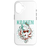 Kraken oceano-mostro subacqueo surfista Cos'è il polpo? Custodia per iPhone 16