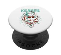 Kraken oceano-mostro subacqueo surfista Cos'è il polpo? PopSockets PopGrip Adesivo