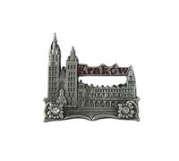 Krakow Polonia, magnete da frigorifero 3D, regalo di souvenir, lega di metallo, fatto a mano a Cracovia, magnete da frigorifero per la casa e la cucina