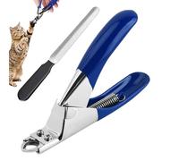 Krallenschneider Edelstahl Set - 12,2x8,5cm Feile Verstellbar Präzise, Klein Mittel Groß Hund Katze Kaninchen Schaf, Zuhause Unterwegs Reisen Robust | für Welpen Kitten Wohnung