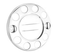 KRAM-TRUCK 22,5" coprimozzi decorativi per autocarri Set di 2 pezzi in acciaio inox cromato Comaptibile con DAF MAN Scania Volvo Renault Mercedes Iveco Ford Schmitz Kogel Anteriore 5251