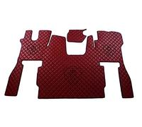 KRAM-TRUCK Tappetini Trapuntati e Ricamati Compatibili con Scania S dal 2017 con Sedile Passeggero Girevole Imbottito su Schiuma 10mm Colore Claretto