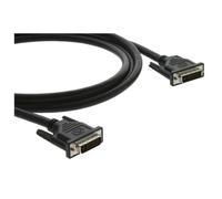 Kramer Cavi DVI-D Doppia CONNESSIONE (Maschio - Macho) (C-DM/DM-50) Elettronica Cavo DVI Rame, 15.2 M, DVI-D, Nero, CONNETTORE Maschio/CONNETTORE Maschio, -20-75 °C