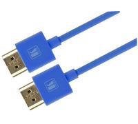 Kramer Ultra Slim Cavo Hdmi Ad Alta Velocità Flessibile Con Ethernet 0,9M Blu
