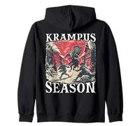 Kramperl T | Maschera Krampus | Figura Leggendaria Krampus Felpa con Cappuccio