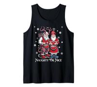 Krampus And St Nicholas Naughty or Nice Kids Christmas Canotta