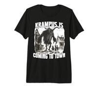 Krampus Babbo Natale demoniaco Kramperl T Krampus Run Maglietta Premium