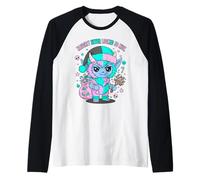 Krampus Carino Pastel Goth Natale Birichino Spettrale Maglia con Maniche Raglan