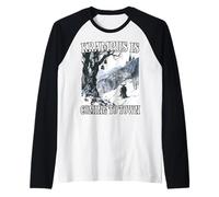 Krampus Demoniaco Santa Krampus T Evil Nikolaus Maschera Maglia con Maniche Raglan