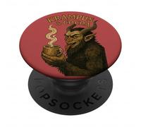 Krampus e cacao divertente vacanza di Natale Folklore PopSockets PopGrip Adesivo