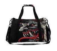 Krampus of The Yule Lord borsone da viaggio con stampa bagagli per la notte weekend borse a tracolla per donne uomini