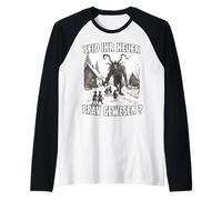 Krampus Perchtenlauf Krampus Costume da Babbo Natale Cattivo Maglia con Maniche Raglan