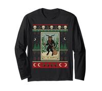 Krampus Tarocchi Dark Christmas Gothic Folklore Holiday Maglia a Manica