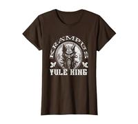 Krampus Yule King Gruss Vom Krampus Xmas Folklore e Mito Maglietta, Donna, Marrone, XL