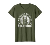 Krampus Yule King Gruss Vom Krampus Xmas Folklore e Mito Maglietta, Donna, Oliva, 3XL