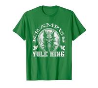 Krampus Yule King Gruss Vom Krampus Xmas Folklore e Mito Maglietta, Uomo, Verde Mela, 3XL