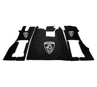 KRAMTRUCK - Tappetini imbottiti compatibili con Scania R dal 2017 - tappetini in gomma per auto - adatti per tappetini auto Scania - tappeti auto - sedile passeggero imbottito o girevole (nero)