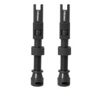 KranX Fast Flow Alloy Tubeless Valves (Pair) 44mm - Orange [Ora CYCLING AC NUOVO