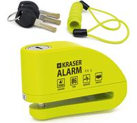 KRASER KR6Y Blocca Disco per Moto con Allarme 110dB Antifurto Moto Nr1 Autobild