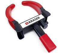 KRASER KR820 Antifurto blocca routa Alta Sicurezza, Universale, Regolabile, Auto, rimorchi, roulotte, Protezione in PVC, Serratura Anti-Perforazione