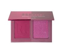 KRASH KOSMETICS Blush Blow Blush KLIMAX - 2 Toni Opaco Shimmer - Alta Pigmentazione - Copertura Modulabile - Fard Polvere Rosa Arancione Fucsia - Blush con Specchio Incluso - Vegano e Cruelty Free