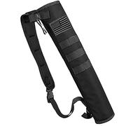 KRATARC Borsa leggera per tiro con l'arco, a doppio uso, pieghevole, compatta, con sistema Molle, per tiro al bersaglio (colore nero, diametro 8,9 cm), Nero - Diametro 8,9 cm
