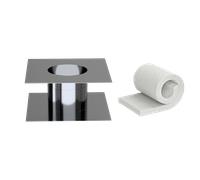 Kratki ADAM DW Passaggio a parete fi 150 regolabile con isolamento