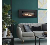 Biocamino da Parete a Bioetanolo DELTA FLAT TÜV con vetro