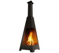 Caminetto da giardino KRATKI PYLOS - moderno camino da patio in acciaio - camino da esterno per giardino e patio