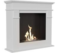 KRATKI Caminetto a etanolo, con certificazione TÜV, peso: 29 kg, dimensioni in cm: 87 x 95 x 28 | combustibile: etanolo per una magia di fuoco senza fuliggine e fumo