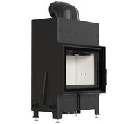 Caminetto ad aria FLOKI S semplice 8 kW Ø 160 con