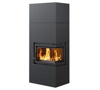 KRATKI Caminetto Modulare SIMPLE 8 kW Ø200 A Stufa Simple Box Set completo