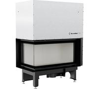 Kratki Camino a legna NADIA sinistra 14 kW Ø 200 ghigliottina con chiusura