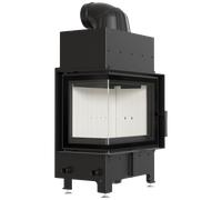 Kratki Camino in acciaio FLOKI S sinistra 8 kW Ø 160