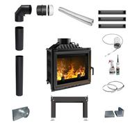 KRATKI Camino in ghisa a legna 10kW ANTEK set 180fi Eco-design Camini