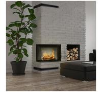 Camino intelligente in acciaio LUCY SLIM sinistra 8 kW Ø 160 MSK