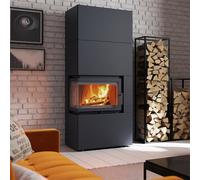 Kratki Camino Modulari Simple Box 8 kW Ø 200 Black