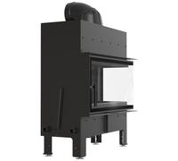 Kratki Comignolo d'aria FLOKI L destro con termotec nero e chiusura automatica